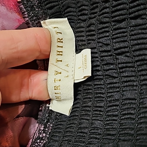 2/$20 Thirty Thirty LA L Puff Sleeve Floral Dress - Picture 5 of 11